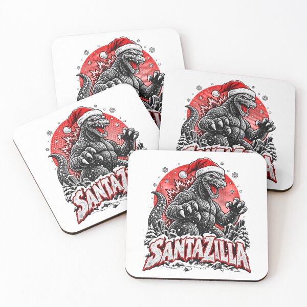 Item preview, Santazilla Giant Monster Santa Hat Winter Christmas Holiday Design designed and sold by SEINENGAPPI23.