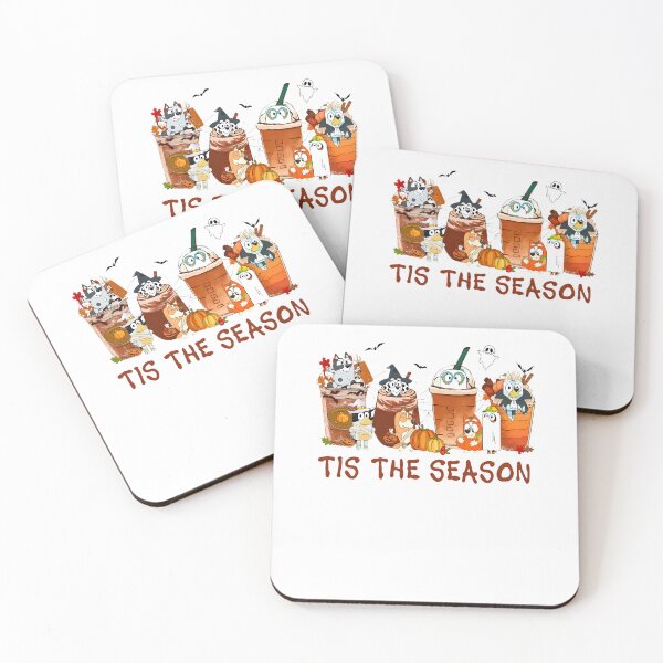 Item preview, Bluey Halloween Tis The Season Dogs Drinks designed and sold by visionnen.