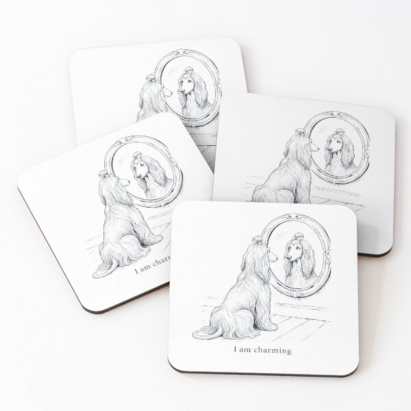 Item preview, Afghan Hound I Am Charming Mirror Meme Dog Lover designed and sold by dian-rody-crest.