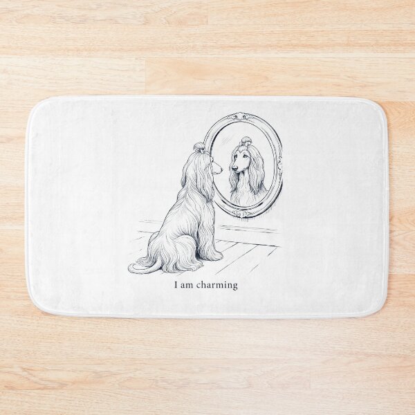 Item preview, Afghan Hound I Am Charming Mirror Meme Dog Lover designed and sold by dian-rody-crest.