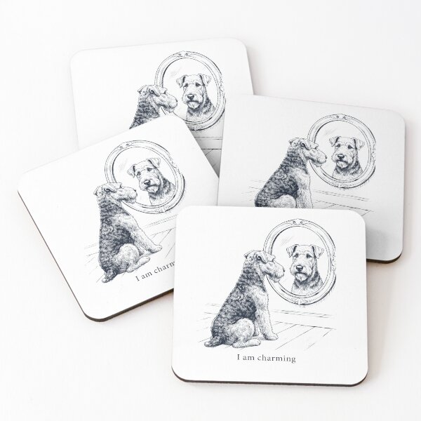 Item preview, Airedale Terrier I Am Charming Mirror Meme Dog Lover designed and sold by dian-rody-crest.