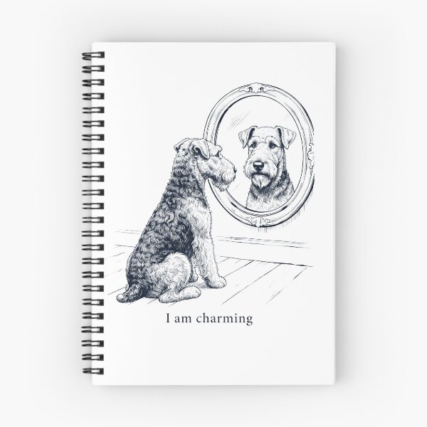 Item preview, Airedale Terrier I Am Charming Mirror Meme Dog Lover designed and sold by dian-rody-crest.