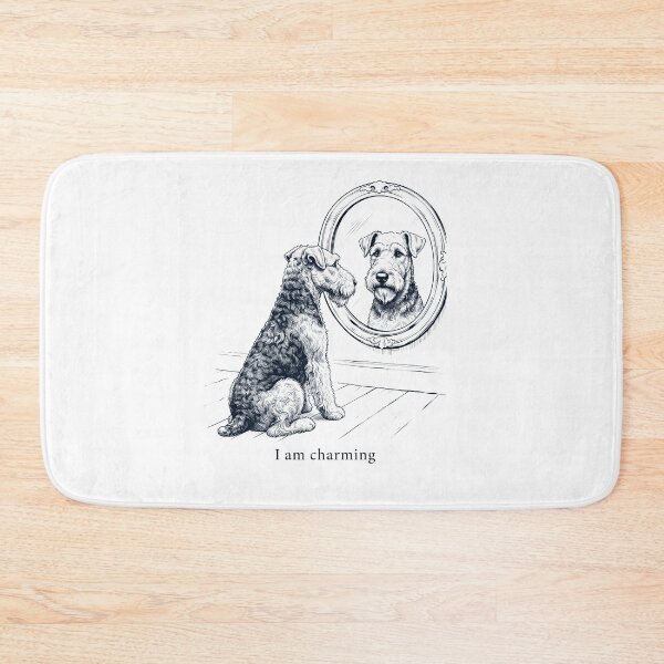 Item preview, Airedale Terrier I Am Charming Mirror Meme Dog Lover designed and sold by dian-rody-crest.