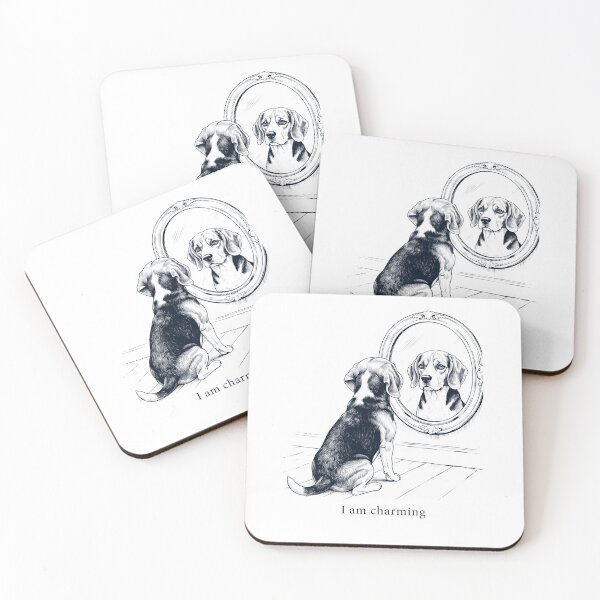 Item preview, American Foxhound I Am Charming Mirror Meme Dog Lover designed and sold by dian-rody-crest.