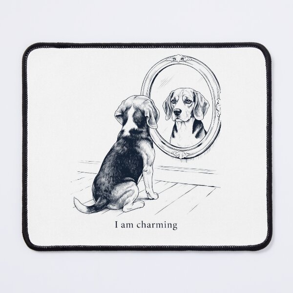 Item preview, American Foxhound I Am Charming Mirror Meme Dog Lover designed and sold by dian-rody-crest.