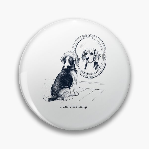 Item preview, American Foxhound I Am Charming Mirror Meme Dog Lover designed and sold by dian-rody-crest.