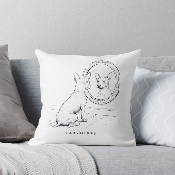 Item preview, American Hairless Terrier I Am Charming Mirror Meme Dog Lover designed and sold by dian-rody-crest.
