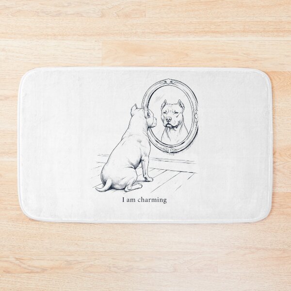 Item preview, American Pit Bull Terrier I Am Charming Mirror Meme Dog Lover designed and sold by dian-rody-crest.