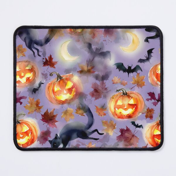 Item preview, Watercolor Pumpkins and Cats designed and sold by AlyssasCreativeBoutique.