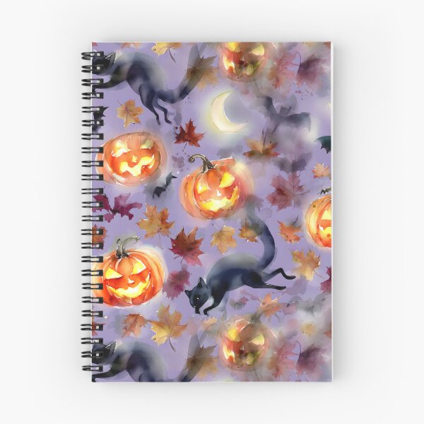 Item preview, Watercolor Pumpkins and Cats designed and sold by AlyssasCreativeBoutique.