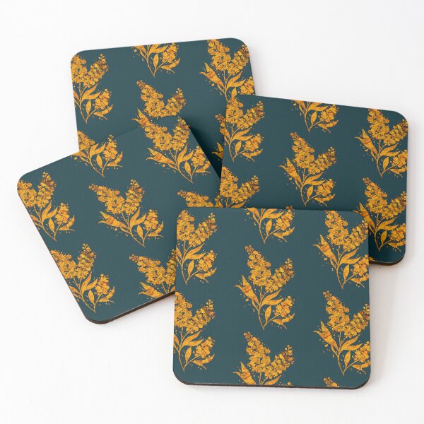 Item preview, Golden Bloom – Pouring Floral Stencil designed and sold by GAP90.