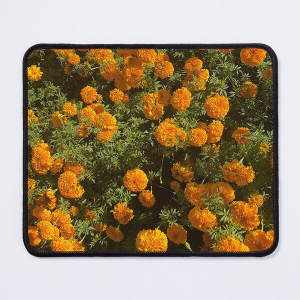 Item preview, Bright Orange Marigold Flowers in Summer Garden designed and sold by Relianna.