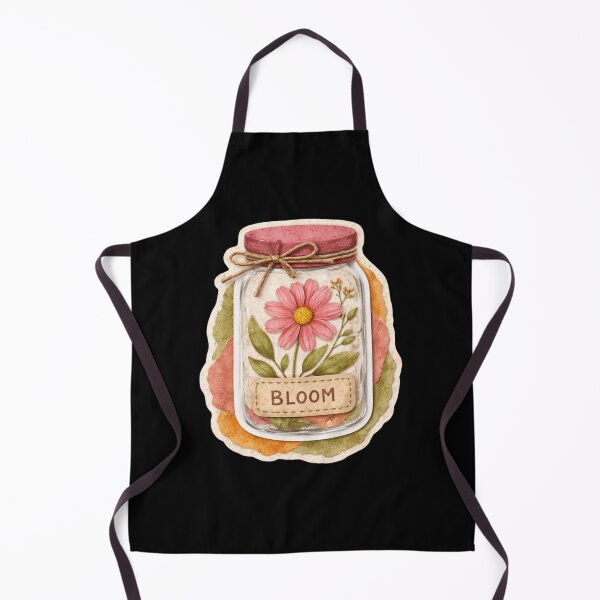 Item preview, Bloom Vintage Mason Jar Pink Daisy Cottagecore Scrapbook designed and sold by FestivityFinds.