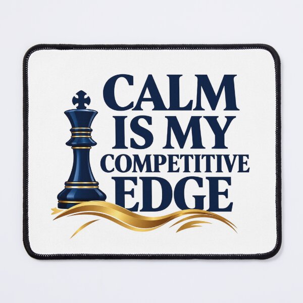 Item preview, Calm Is My Competitive Edge Chess Quote designed and sold by Aarvya Fashion Club ( A.F.C ).