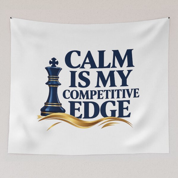 Item preview, Calm Is My Competitive Edge Chess Quote designed and sold by Aarvya Fashion Club ( A.F.C ).