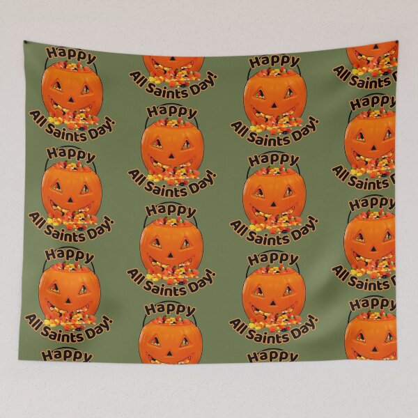 Item preview, Happy All Saints Day / Halloween designed and sold by OurHomeImages.