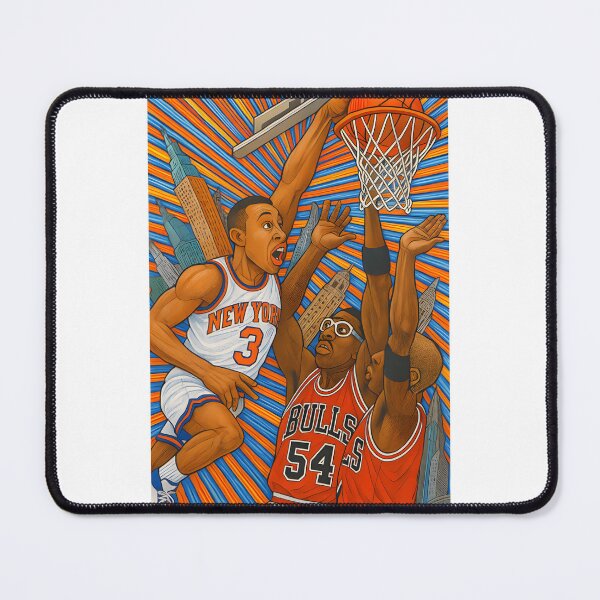 Item preview, Starks Basketball Dunk Over Knicks Inspired Sports Art designed and sold by NerdyVintageG.
