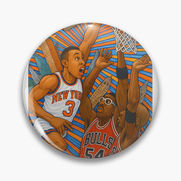 Item preview, Starks Basketball Dunk Over Knicks Inspired Sports Art designed and sold by NerdyVintageG.