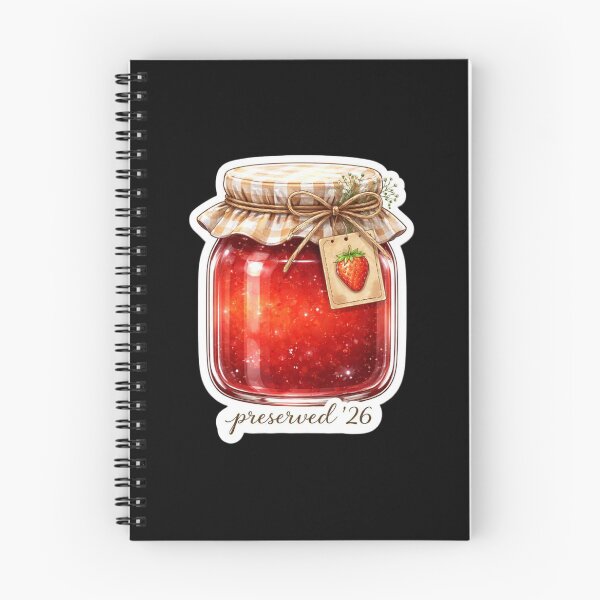 Item preview, Preserved ’26 Strawberry Jam Jar Cottagecore Gingham designed and sold by FestivityFinds.