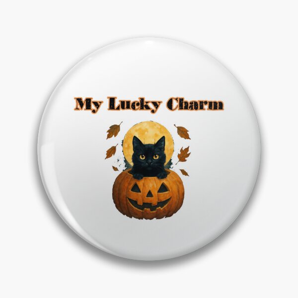 Item preview, My Lucky Charm Cute Black Cat Good Fortune Design designed and sold by Dreamsartistry.