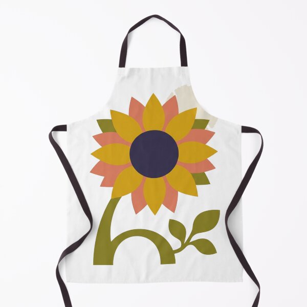 Item preview, Retro Sunflower Geometry – Minimal Abstract Floral Art designed and sold by meghnad.