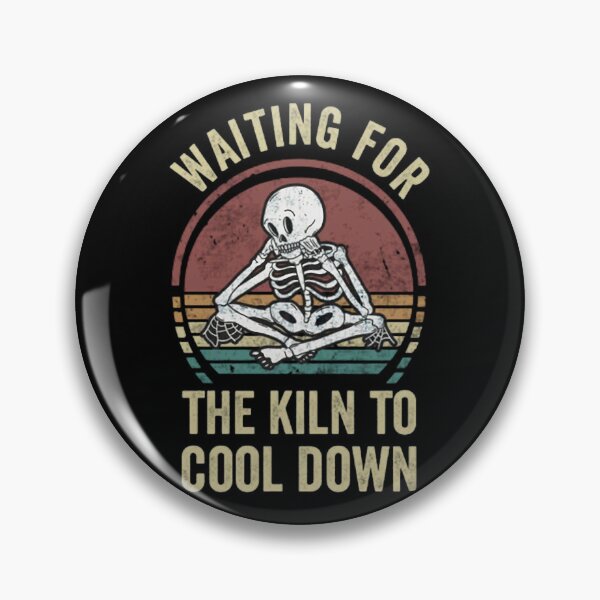 Item preview, Funny Skeleton Waiting Pottery Kiln Art designed and sold by KatjaWild.