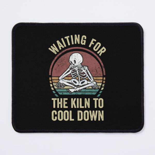 Item preview, Funny Skeleton Waiting Pottery Kiln Art designed and sold by KatjaWild.