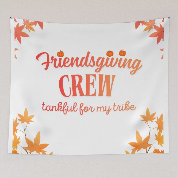 Item preview, Thanksgiving with friends and family: A group grateful for my tribe designed and sold by VibranPalette.