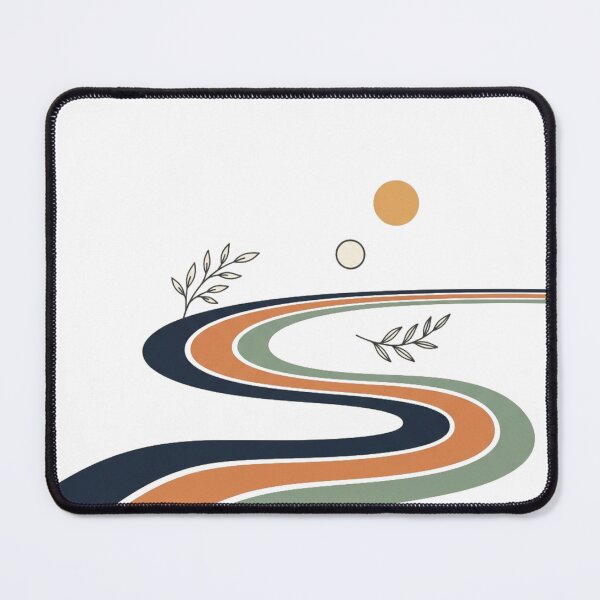 Item preview, River Bend Botanicals – Minimal Abstract Landscape Art designed and sold by meghnad.