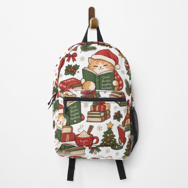 Item preview, Tiny Christmas Book Club – Cute Bookish Holiday Pattern designed and sold by RJACreative.