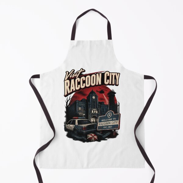 Item preview, Visit Raccoon City Vintage Horror Travel Poster Style Design designed and sold by nilakastrati04.