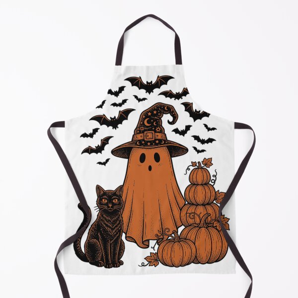 Item preview, Ghost Witch Black Cat Bats Pumpkins Halloween designed and sold by Ranpict.