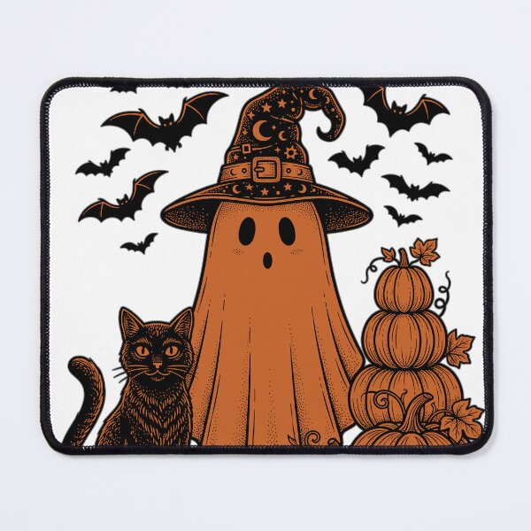 Item preview, Ghost Witch Black Cat Bats Pumpkins Halloween designed and sold by Ranpict.