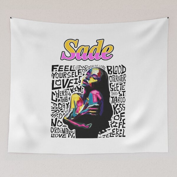 Item preview, Sade Soulful Portrait with Song Lyrics Art designed and sold by CHESTEALUTH.