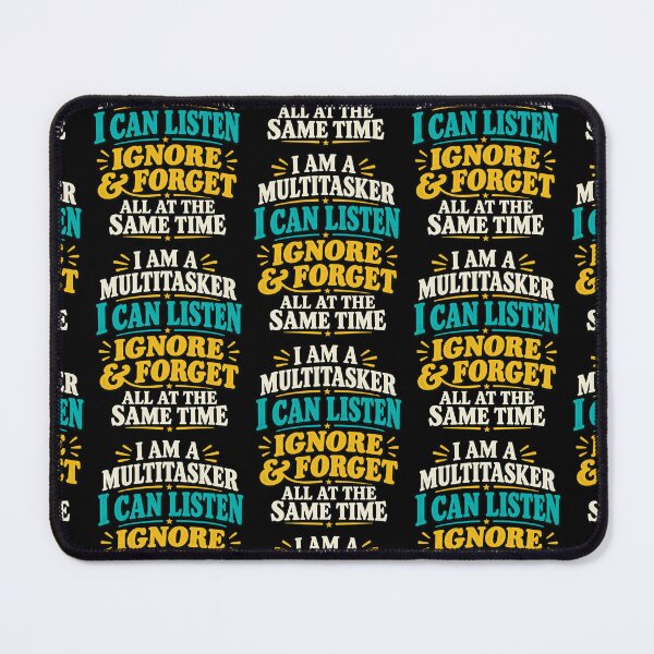 Item preview, I Am A Multitasker Funny Sarcastic Office Humor Retro Typography Design designed and sold by SEINENGAPPI23.
