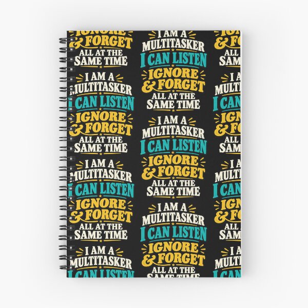 Item preview, I Am A Multitasker Funny Sarcastic Office Humor Retro Typography Design designed and sold by SEINENGAPPI23.