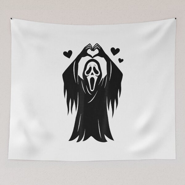 Item preview, Creepy Horror Ghost Heart Hands, Happy Halloween designed and sold by Suzu Comena.
