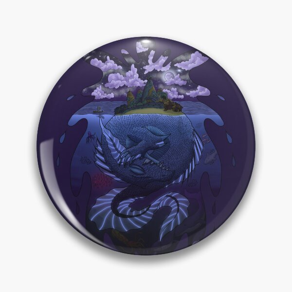 Item preview, Sleeping Sea Beast with Island – Leviathan Fantasy designed and sold by TheMossAndMermaid.