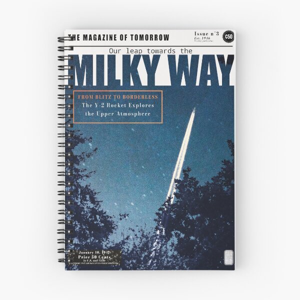 Item preview, Vintage Mid-Century Sci-Fi Magazine Cover: V-2 Rocket Launch designed and sold by SolarFlareCL.