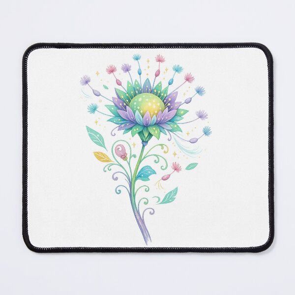 Item preview, Magical Celestial Lotus Flower Pastel Watercolor Fantasy Botanical Art designed and sold by inkoutninja.