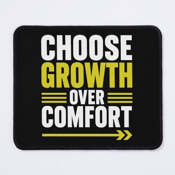 Item preview, Choose Growth Over Comfort Motivational Growth Mindset T-Shirt designed and sold by rejowan-arts.
