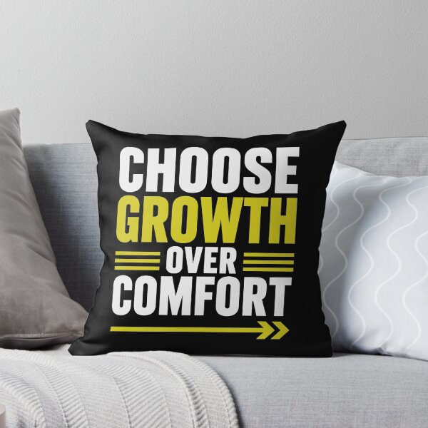 Item preview, Choose Growth Over Comfort Motivational Growth Mindset T-Shirt designed and sold by rejowan-arts.