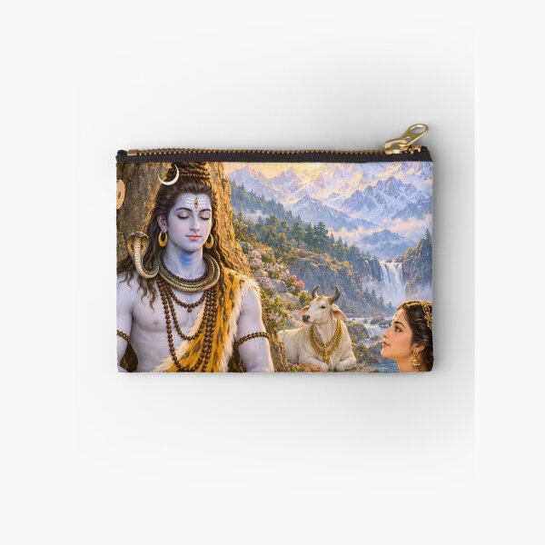 Item preview, Parvati Meets Shiva in Meditation | Devotional Art designed and sold by Homyar.