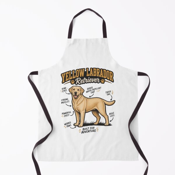 Item preview, Yellow Labrador Retriever Dog Anatomy Illustration Artwork designed and sold by Piiouf.