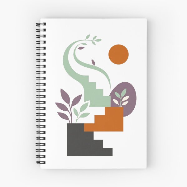 Item preview, Abstract Botanical Staircase – Geometric Nature Illustration designed and sold by meghnad.