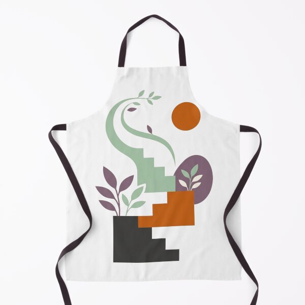 Item preview, Abstract Botanical Staircase – Geometric Nature Illustration designed and sold by meghnad.