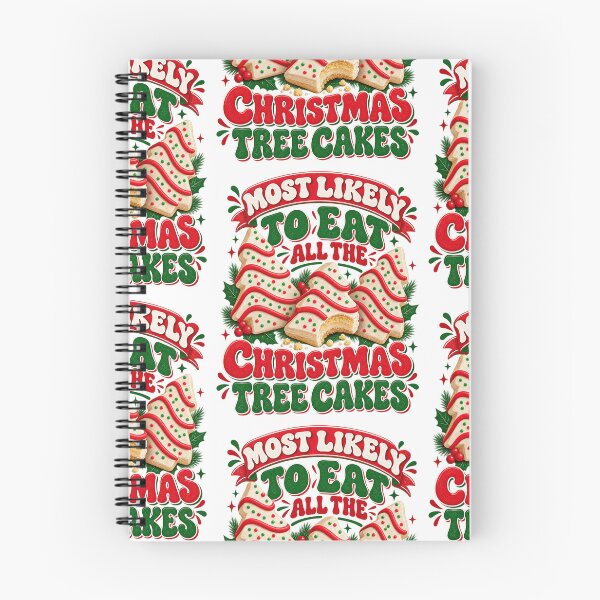 Item preview, Most Likely To Eat All The Christmas Tree Cakes Retro Holiday Design designed and sold by SEINENGAPPI19.