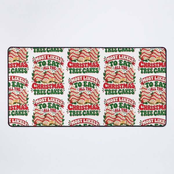 Item preview, Most Likely To Eat All The Christmas Tree Cakes Retro Holiday Design designed and sold by SEINENGAPPI19.