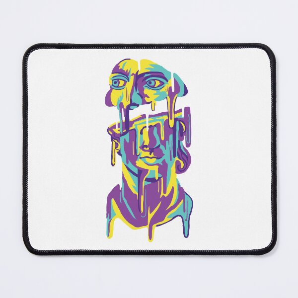 Item preview, Melted Classical Bust Portrait Art designed and sold by Drift & Sketch.