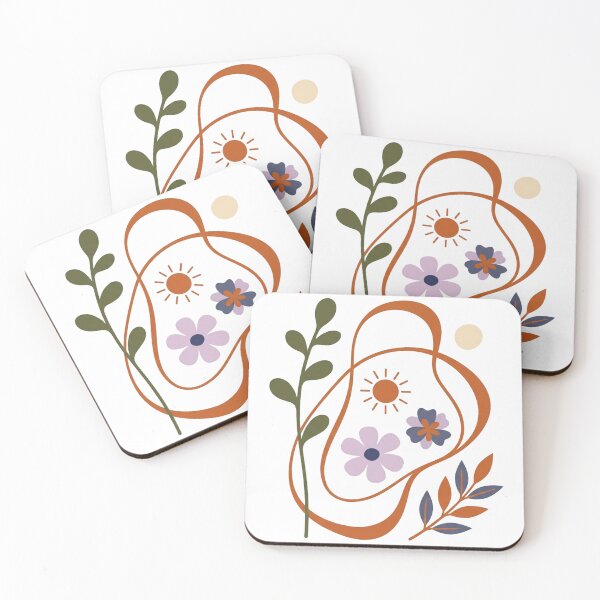 Item preview, Solar Garden Loop – Minimalist Abstract Botanical Art designed and sold by meghnad.